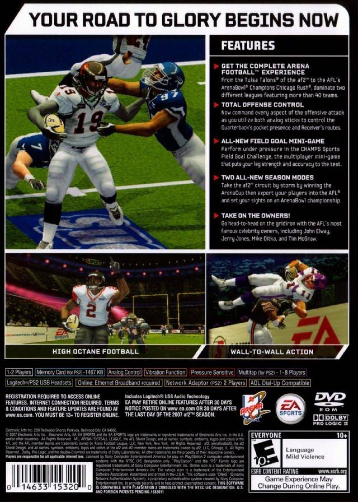 Arena Football: Road to Glory – PlayStation 2 (PS2)