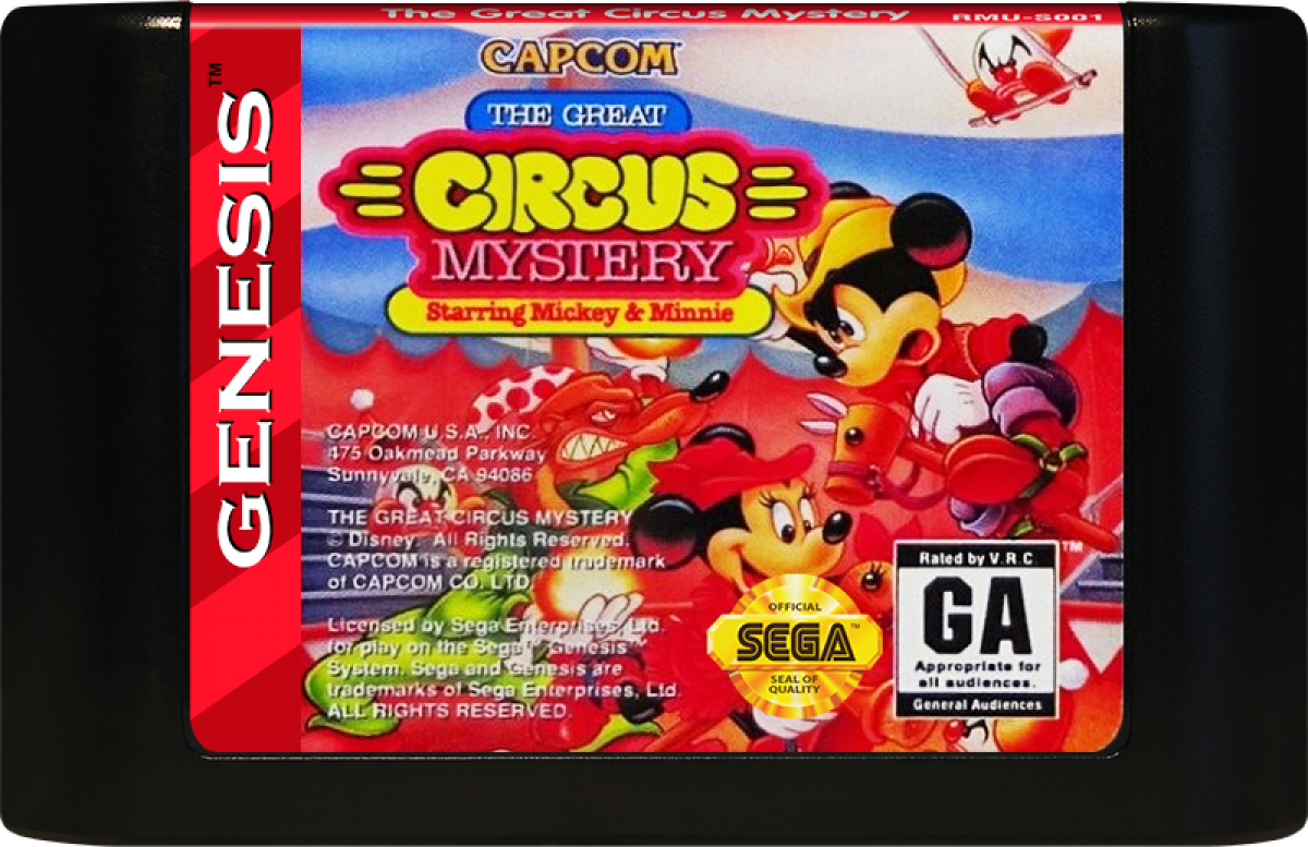 The Great Circus Mystery: Starring Mickey and Minnie  – Sega Genesis (GEN)