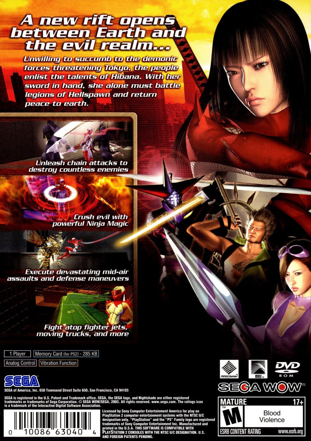 Nightshade – PlayStation 2 (PS2)