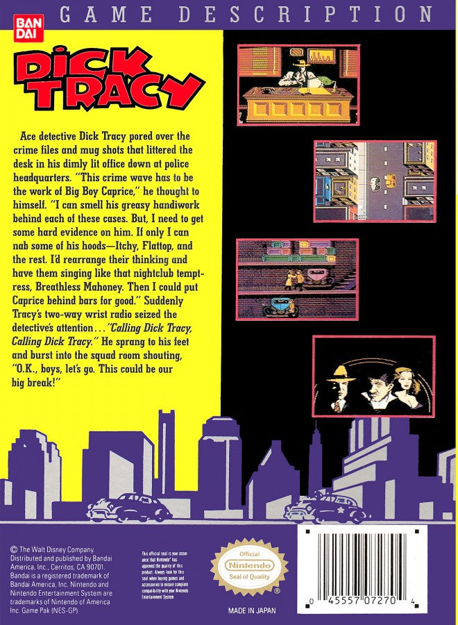 Dick Tracy – Nintendo Entertainment System (NES)