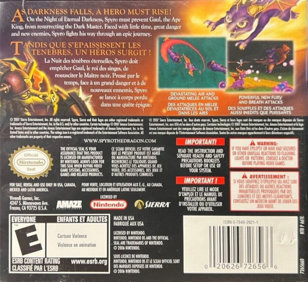 Legend of Spyro, The: The Eternal Night  – Nintendo DS (DS)