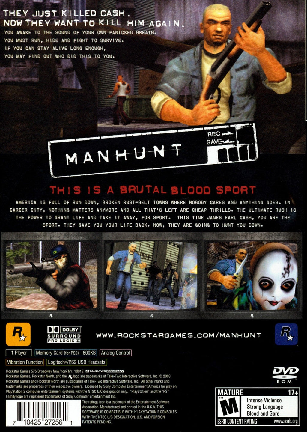 Manhunt – PlayStation 2 (PS2)