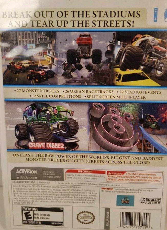 Monster Jam: Urban Assault – Nintendo Wii (Wii)