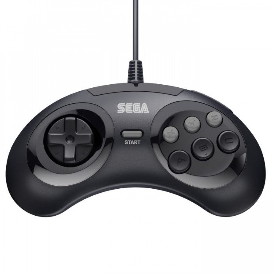 Officially Licensed SEGA Genesis 6-Button Wired Control Pad – Sega Genesis Accessory (GEN)