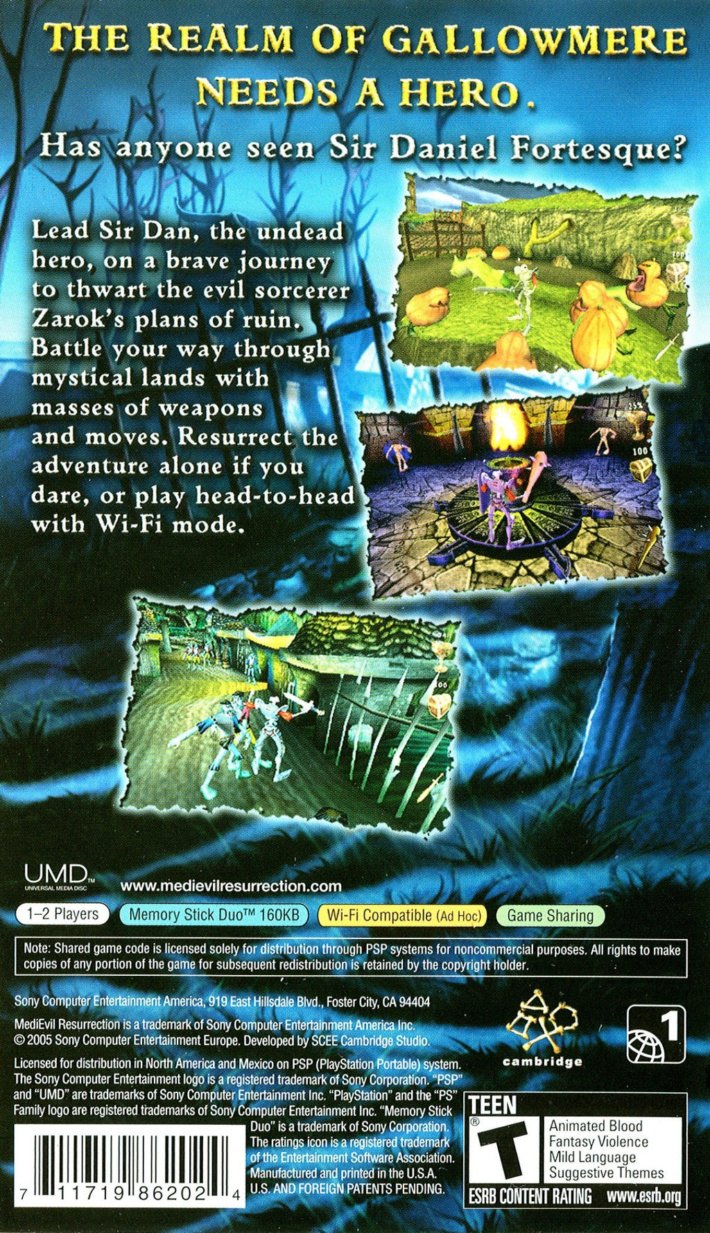 MediEvil: Resurrection – PlayStation Portable (PSP)