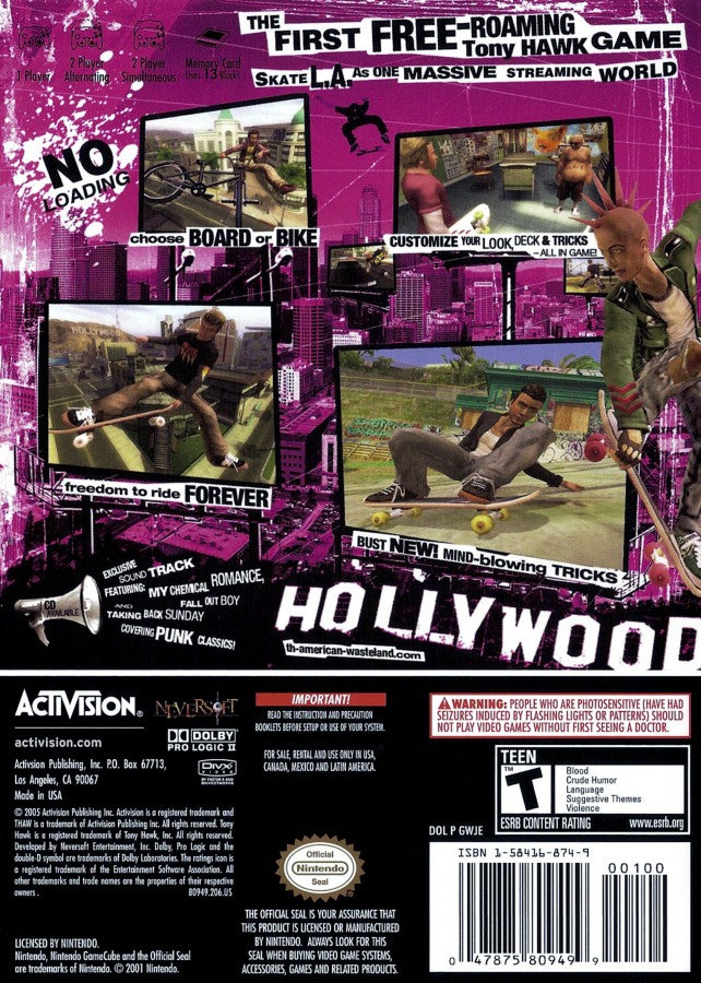 Tony Hawk's American Wasteland – GameCube (GC)