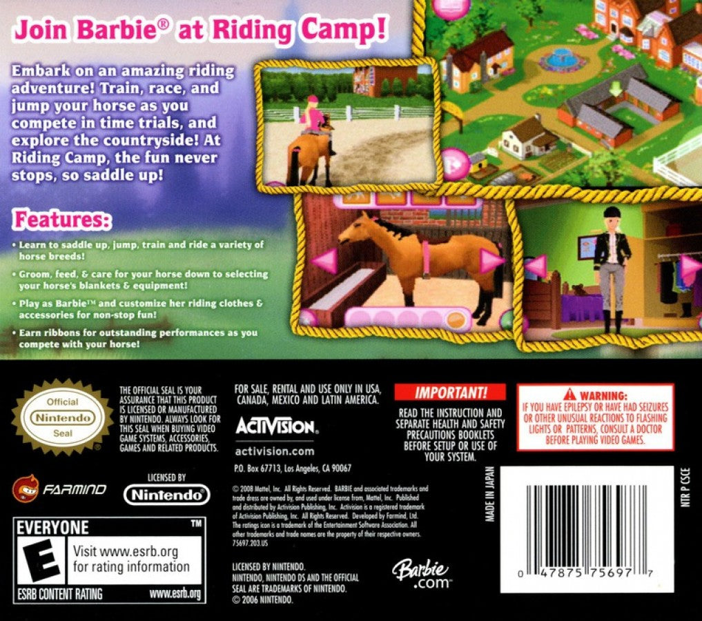 Barbie Horse Adventures: Riding Camp – Nintendo DS (DS)