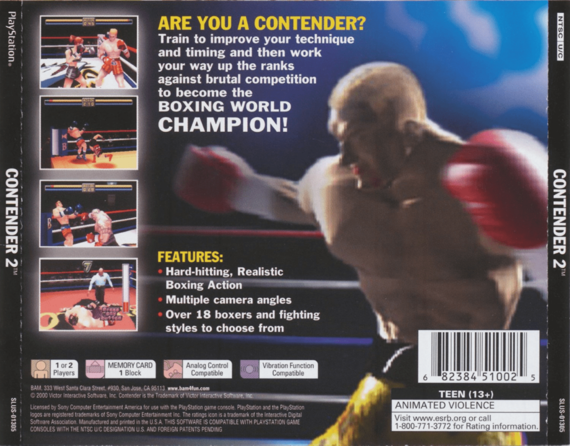 Contender 2 – PlayStation 1 (PS1)