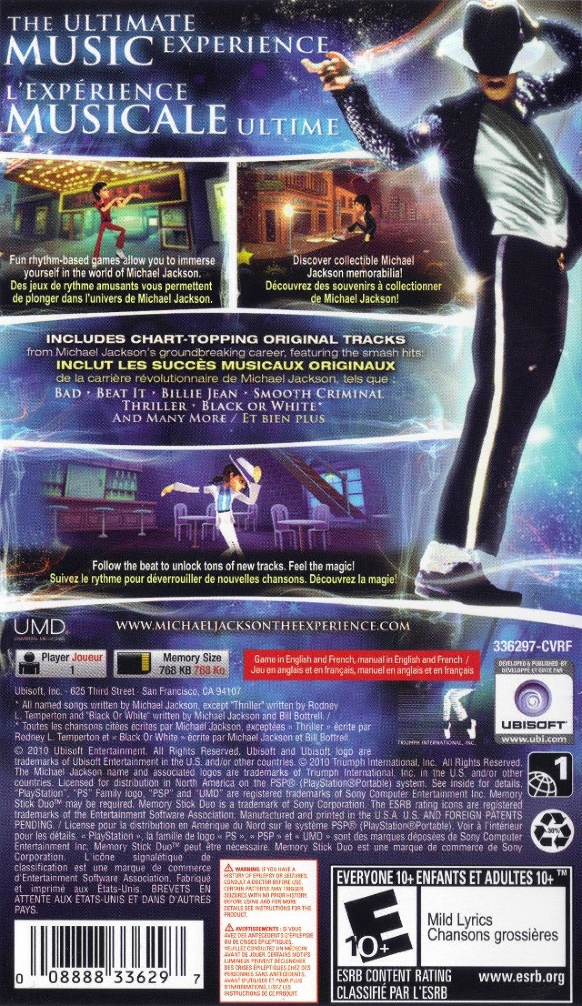 Michael Jackson: The Experience – PlayStation Portable (PSP)