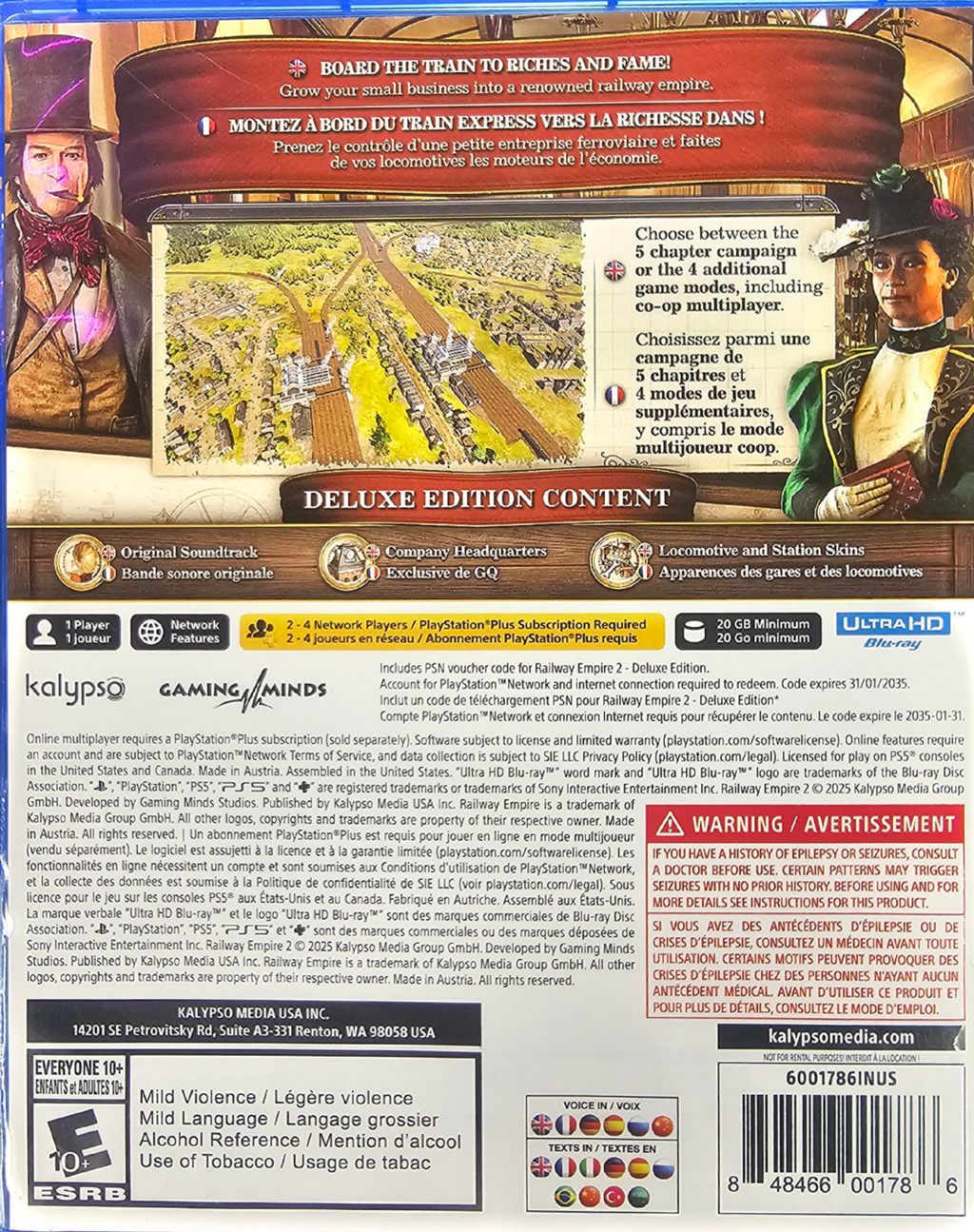 Railway Empire 2 Deluxe Edition – Playstation 5 (PS5)