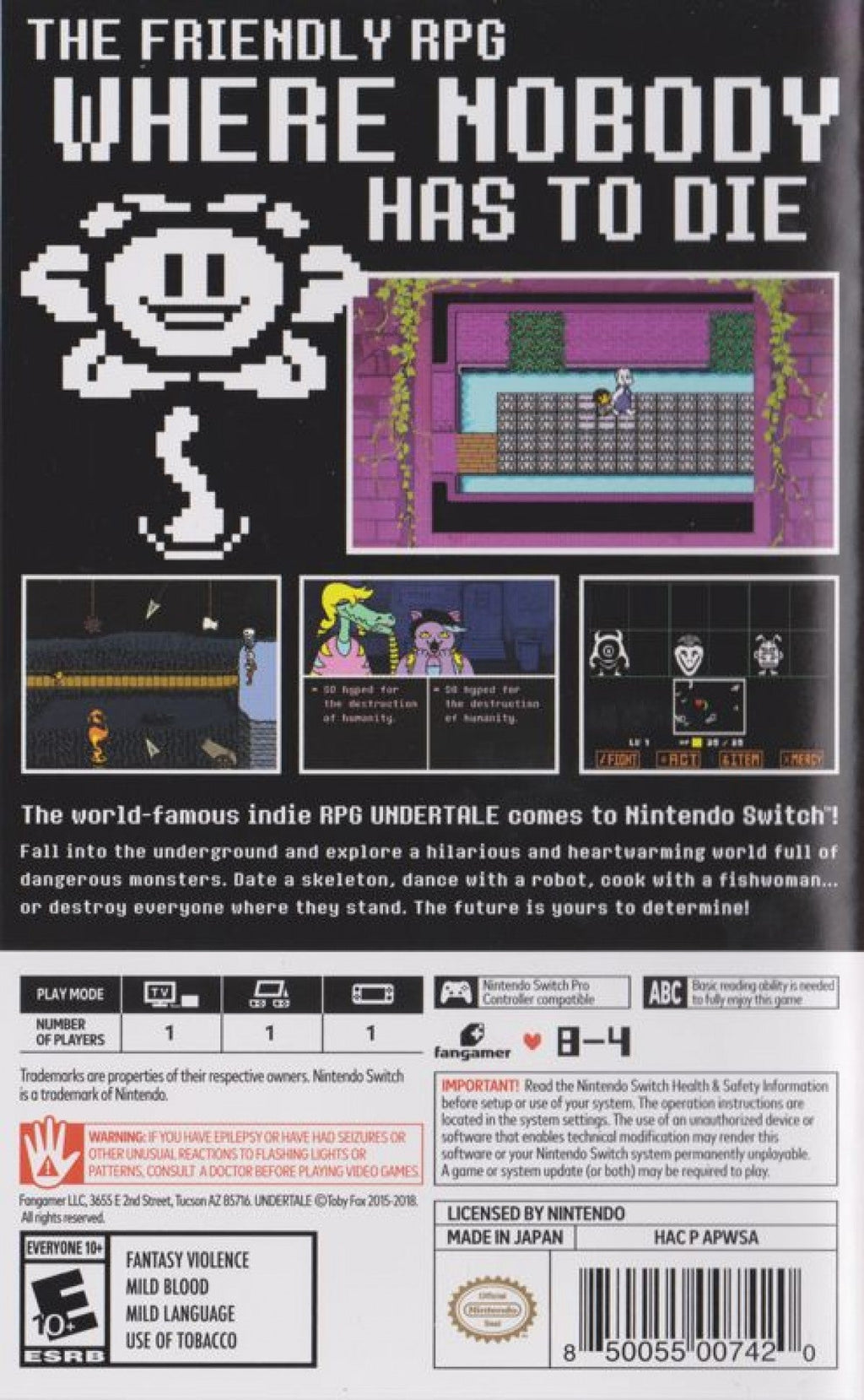 Undertale – Nintendo Switch (NS)