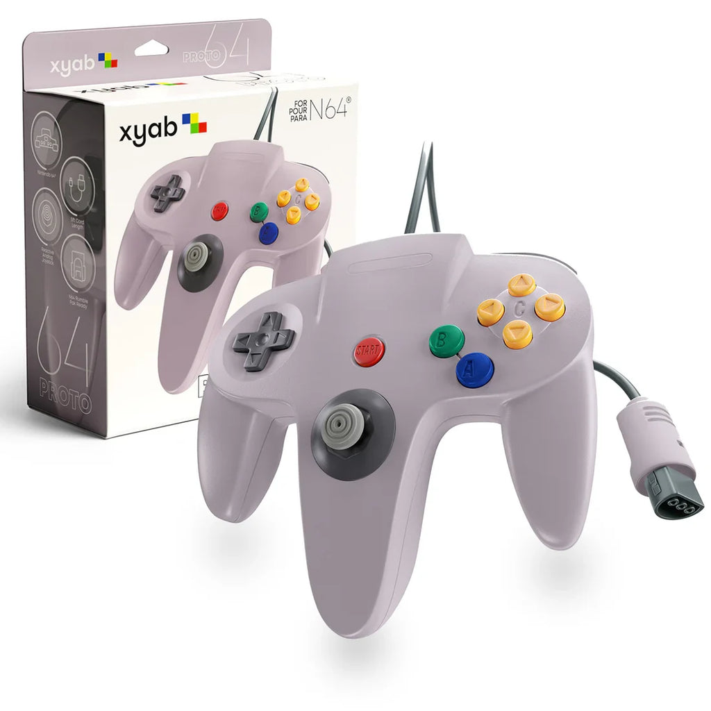 PROTO64 Wired Controller for Nintendo 64 (N64) [Gray] – Nintendo 64 Accessory (N64)