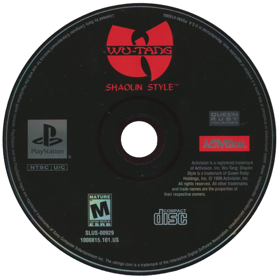 Wu-Tang Shaolin Style – PlayStation 1 (PS1)