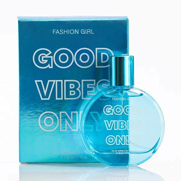 Fashion Girl Good Vibes Only EDT Women's Perfume - 50ml Travel-Sized Refreshing Fragrance