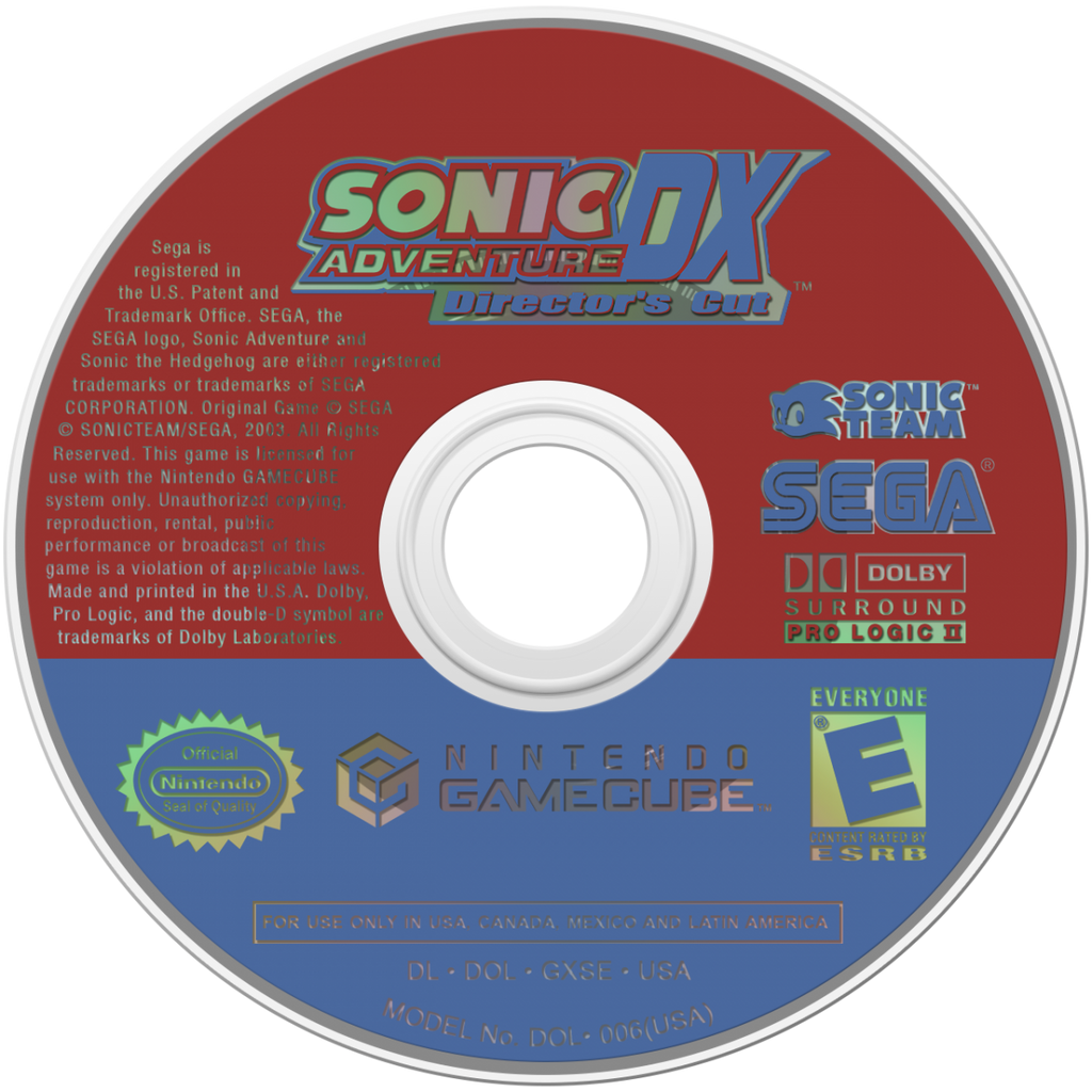 Sonic Adventure DX: Director's Cut – GameCube (GC)