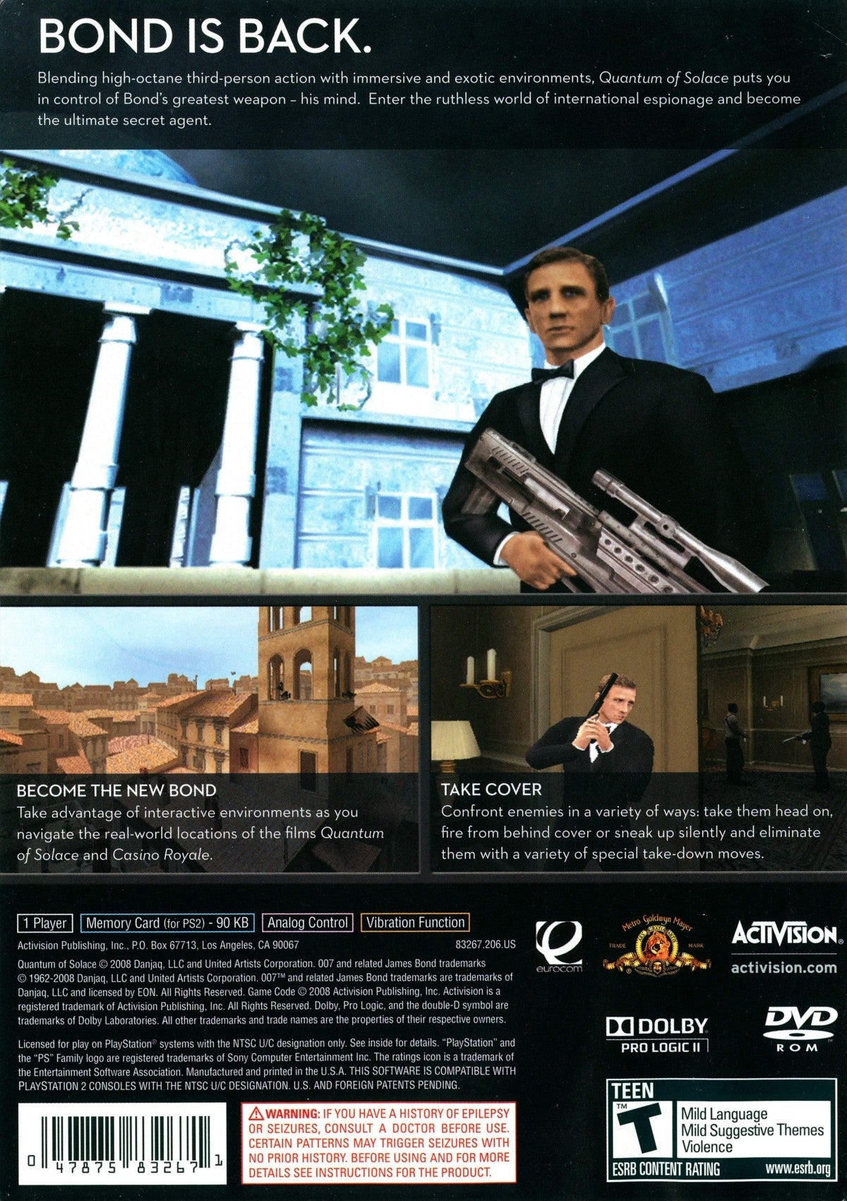 007: Quantum of Solace – PlayStation 2 (PS2)