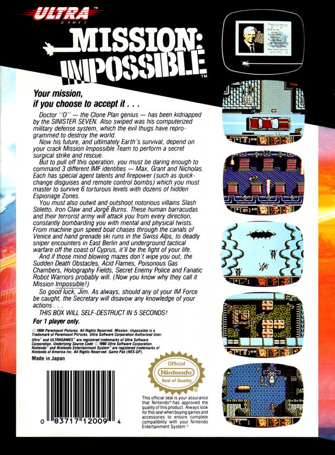 Mission Impossible [CIB] – Nintendo Entertainment System (NES)