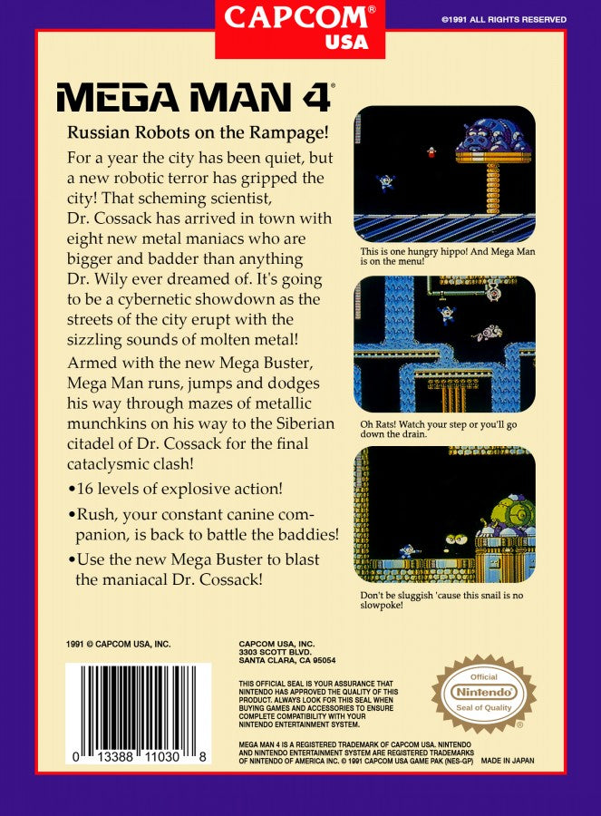 Mega Man 4 – Nintendo Entertainment System (NES)