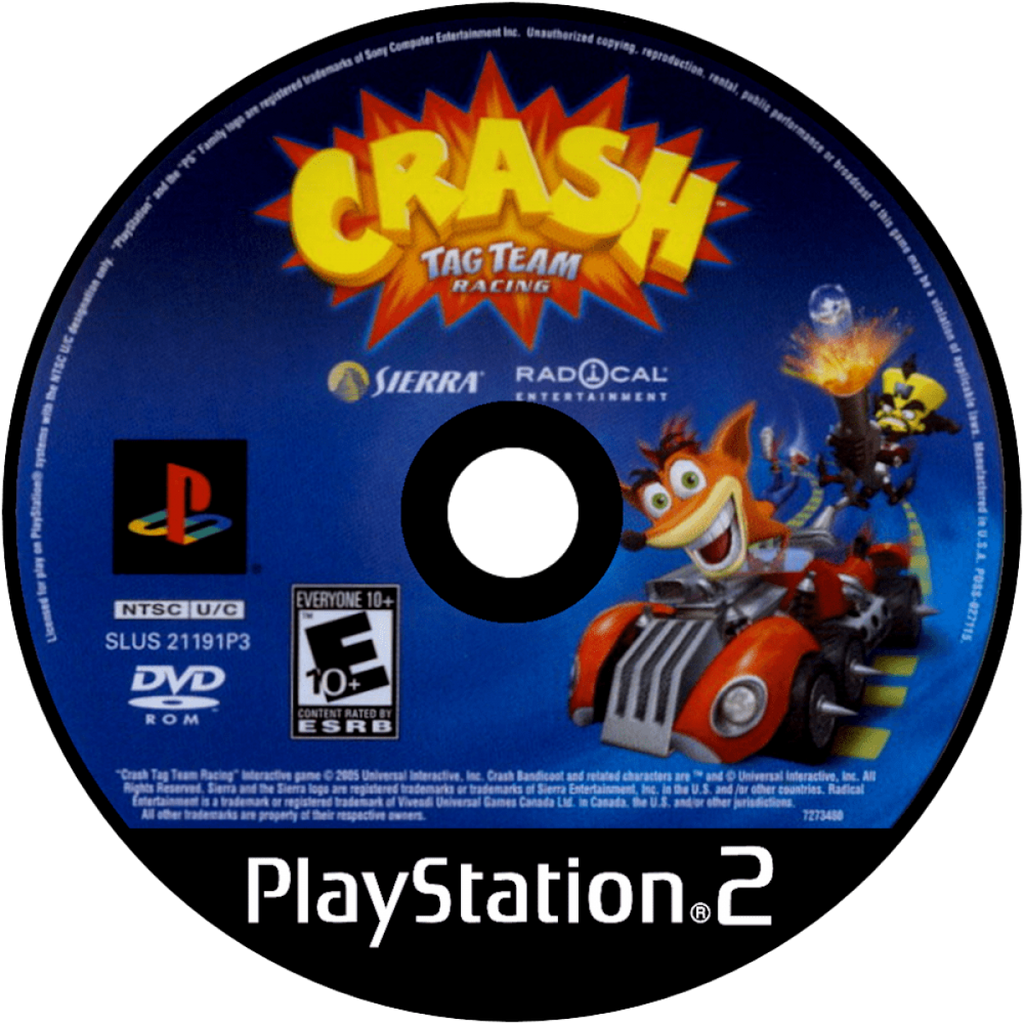 Crash Tag Team Racing – PlayStation 2 (PS2)