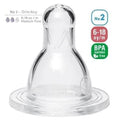 Bambino Silicone Baby Bottle Nipple Medium Flow No:2