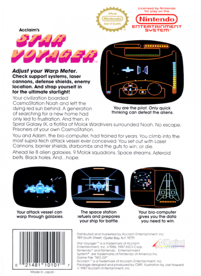 Star Voyager [5 Screw] – Nintendo Entertainment System (NES)