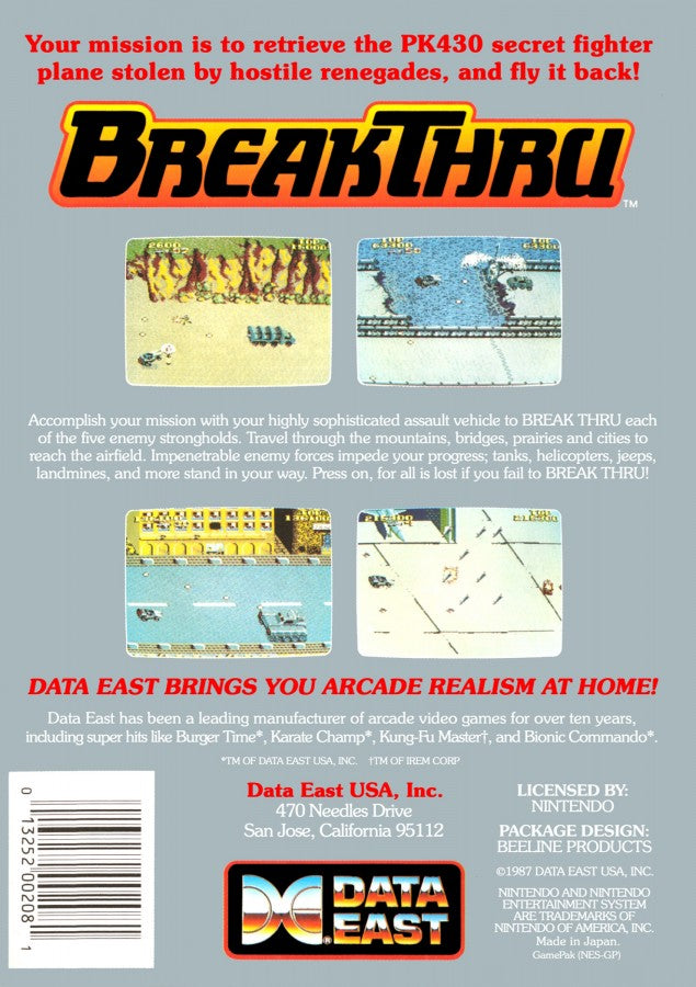 BreakThru [CIB] – Nintendo Entertainment System (NES)
