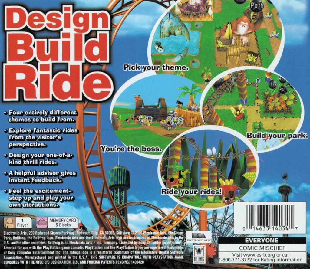 Sim Theme Park – PlayStation 1 (PS1)