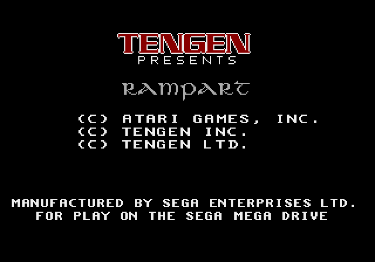 Rampart – Sega Genesis (GEN)