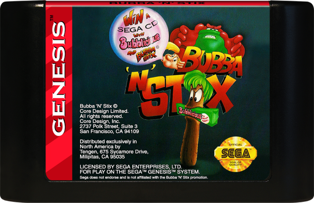 Bubba and Stix  – Sega Genesis (GEN)