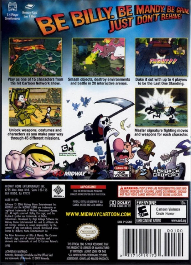 The Grim Adventures of Billy & Mandy – GameCube (GC)