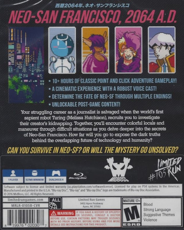 2064: Read Only Memories – PlayStation 4 (PS4)