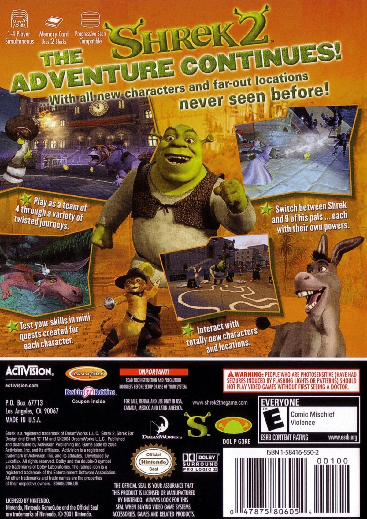 Shrek 2 [Player's Choice] – GameCube (GC)