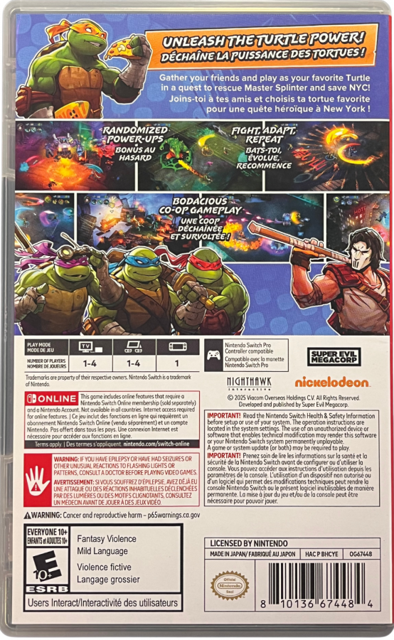 Teenage Mutant Ninja Turtles: Splintered Fate [Deluxe Edition] – Nintendo Switch (NS)