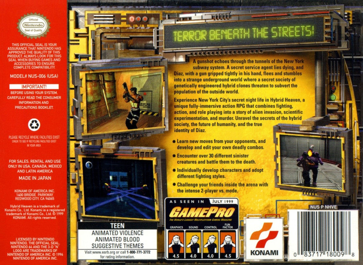 Hybrid Heaven – Nintendo 64 (N64)