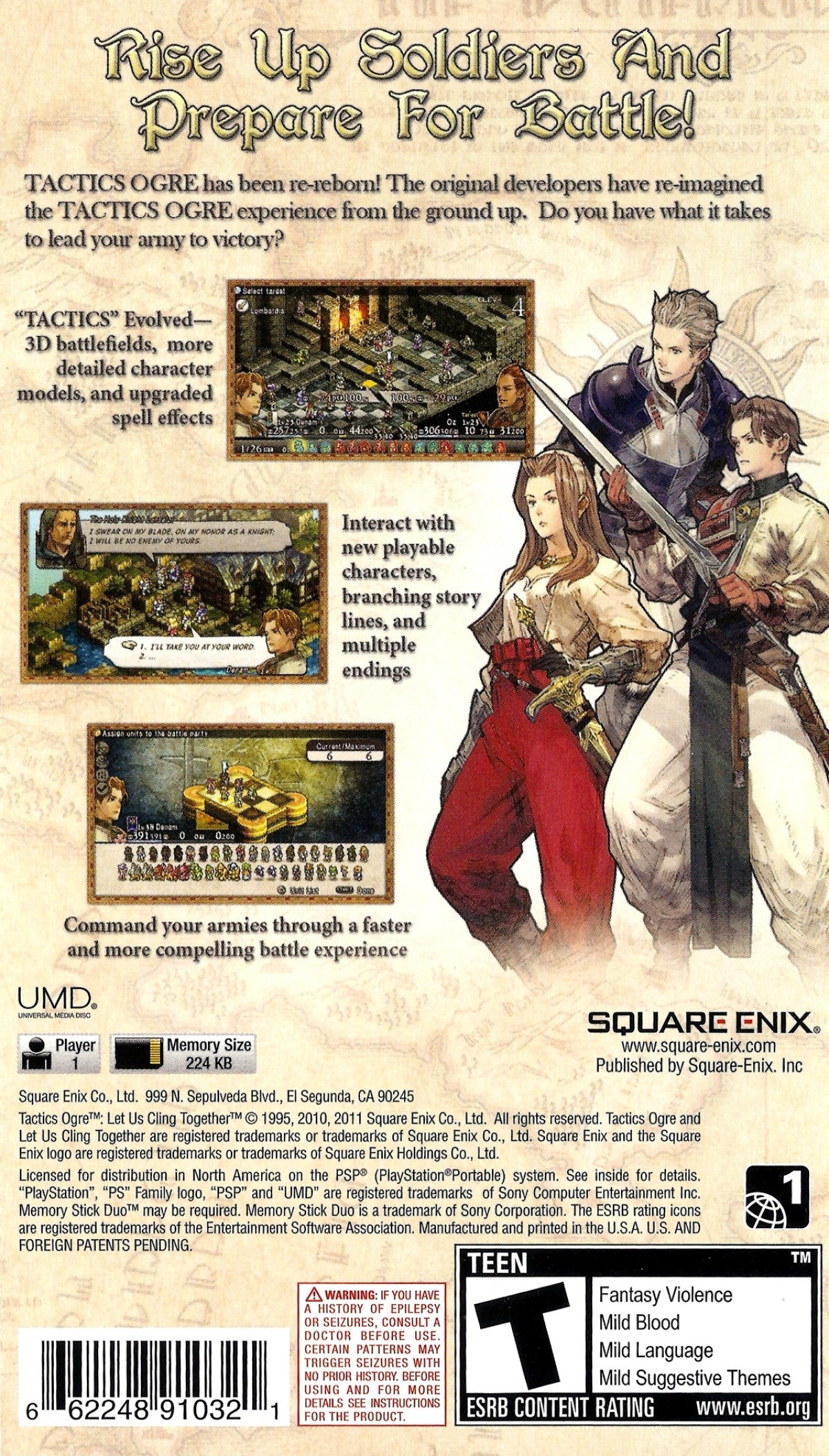 Tactics Ogre: Let Us Cling Together – PlayStation Portable (PSP)