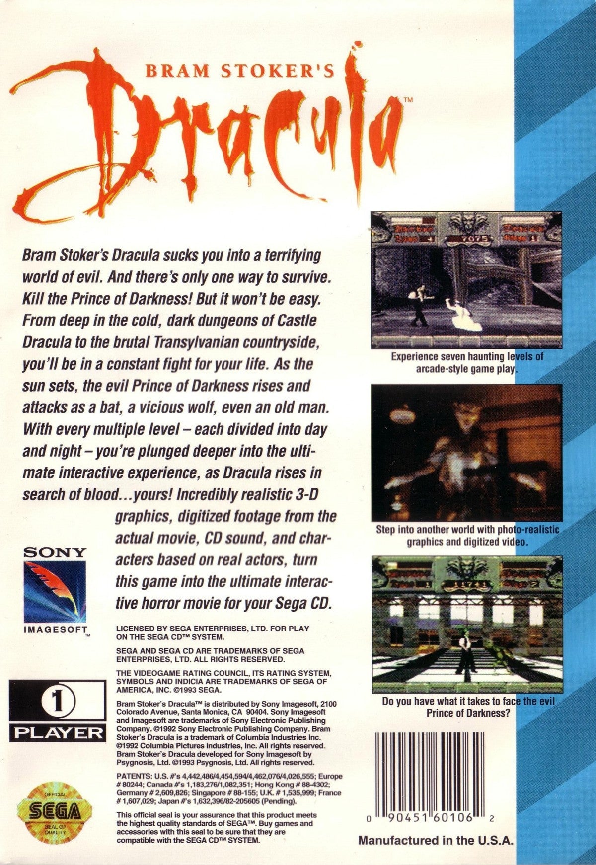 Bram Stoker's Dracula – Sega CD (SCD)