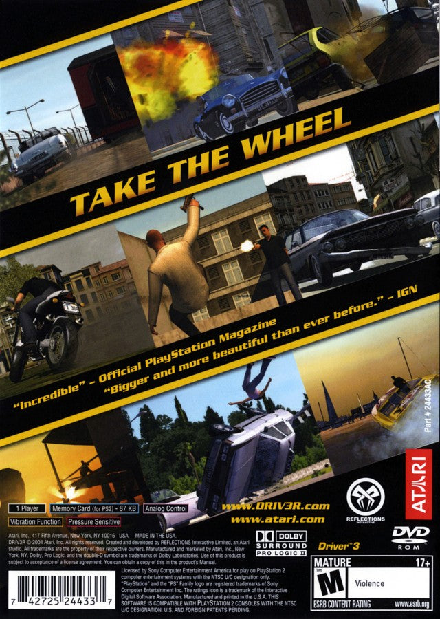 Driver 3 – PlayStation 2 (PS2)