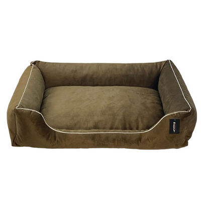 Bedspet Indoor Dog Bed Beige Water-Resistant Large 100x80 cm
