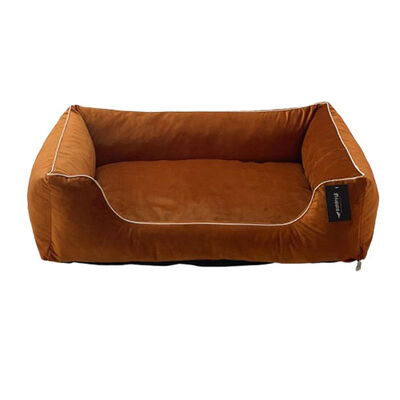 Bedspet Indoor Dog Bed Orange Comfortable Pet Cushion 80x60 cm