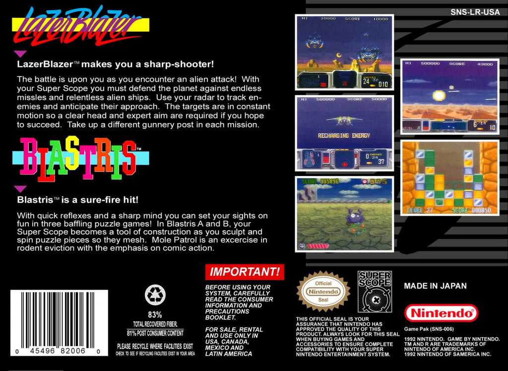 Super Scope 6 — Super Nintendo Entertainment System (SNES)