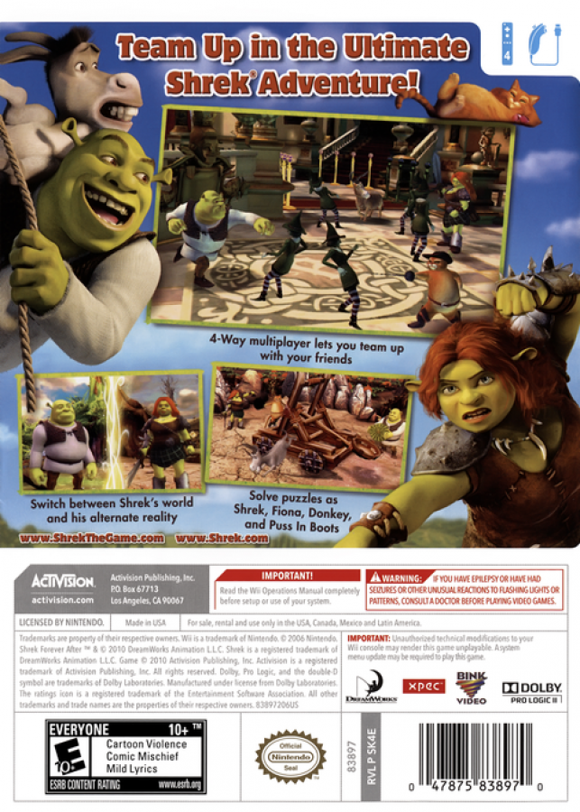 Shrek: Forever After: The Final Chapter – Nintendo Wii (Wii)