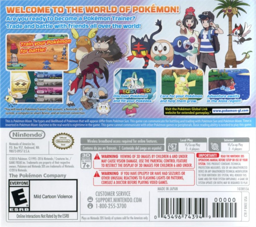 Pokemon: Moon – Nintendo 3DS (3DS)