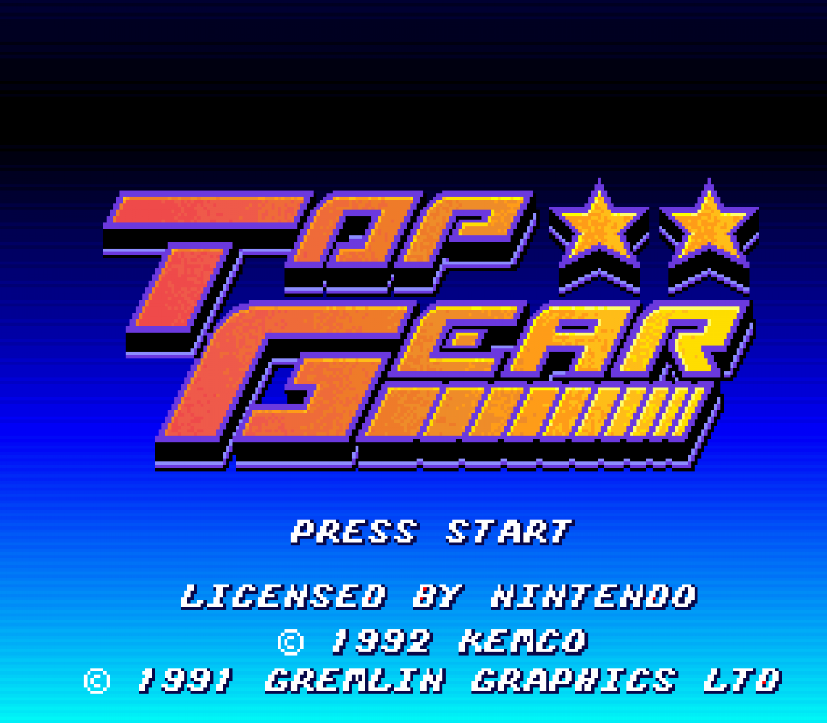 Top Gear – Super Nintendo Entertainment System (SNES)