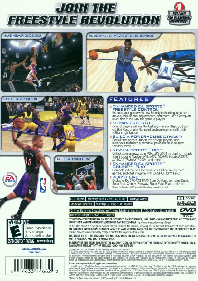 NBA Live 2004 – PlayStation 2 (PS2)