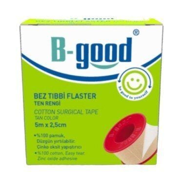 Bgood Cloth Medical Adhesive Tape for Dressing Support 5m x 2.5cm