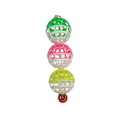 Birdlife Triple Ball Bird Bell Interactive Cage Toy 1 pc