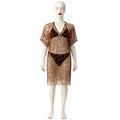 Blanc Du Nil Leopard Mesh Pareo Lightweight Cover-Up