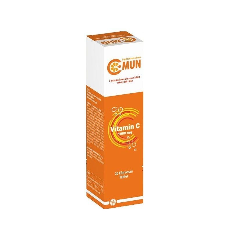 World Medicine C Mun Vitamin C 1000 mg Effervescent 20 Tablets