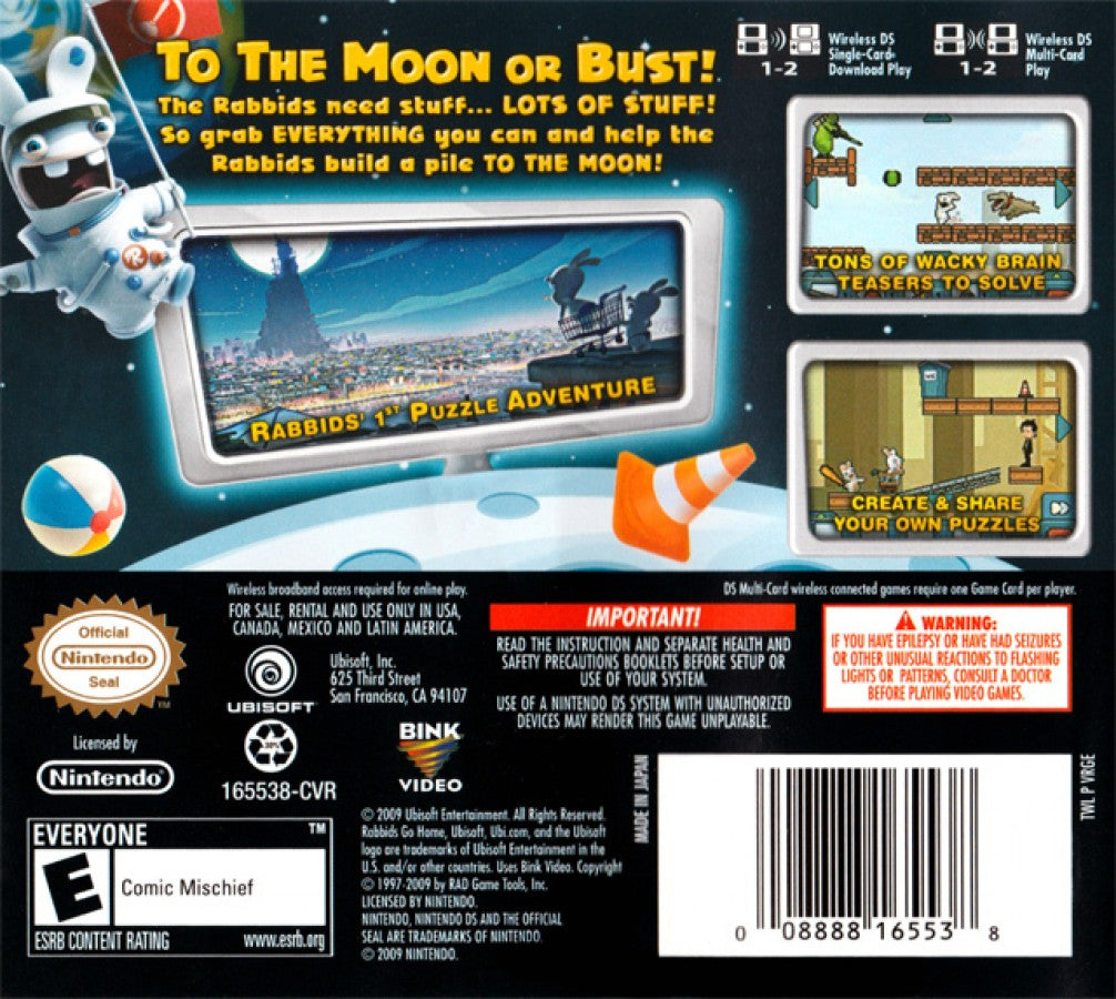 Rabbids Go Home: A Comedy Adventure – Nintendo DS (DS)