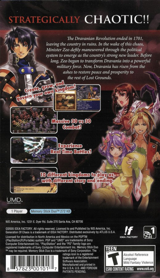 Generation of Chaos  – PlayStation Portable (PSP)